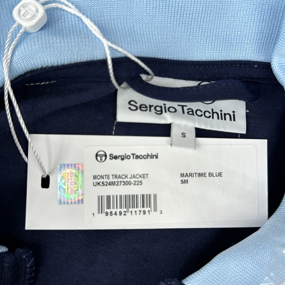 Sergio Tacchini MONTE TRACK JACKET ARCHIVIO- MARITIME BLUE & PANTS SET - Picture 14 of 14